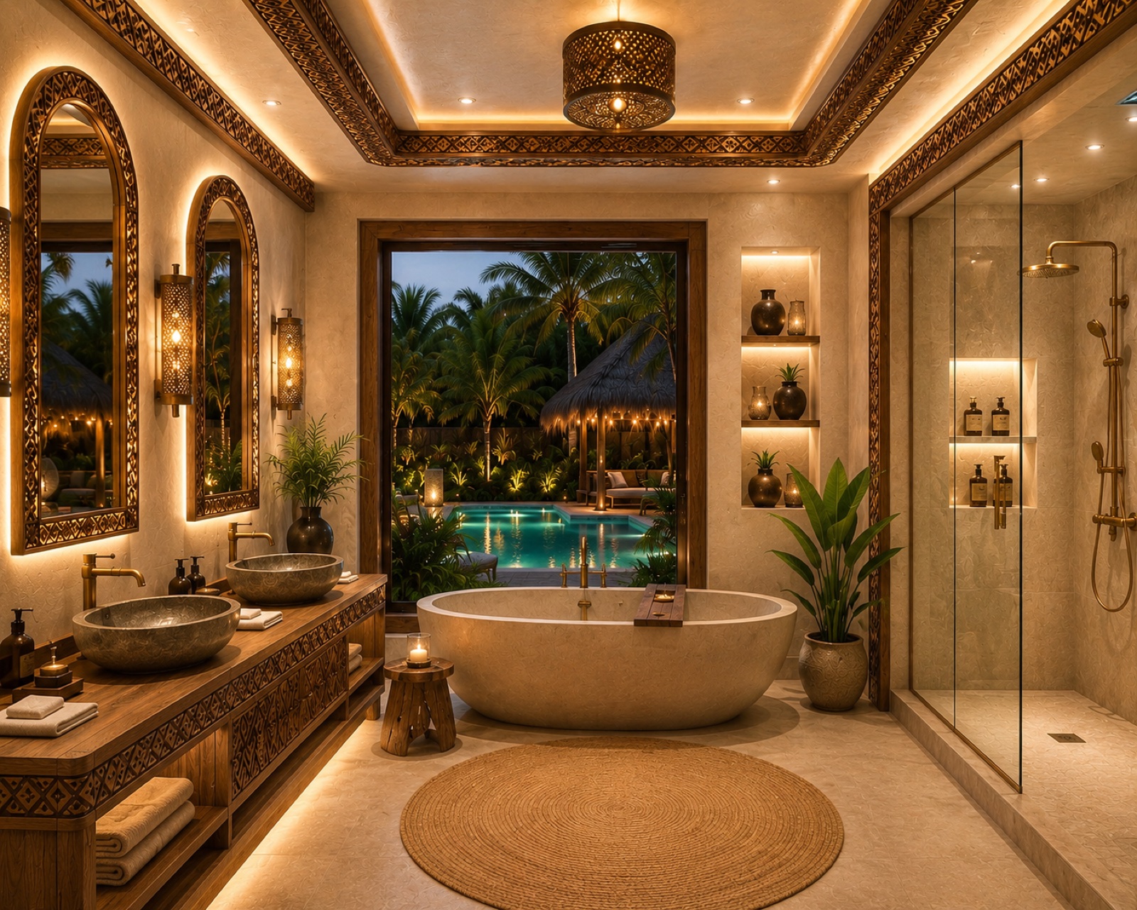 Bathroom — six o'clock