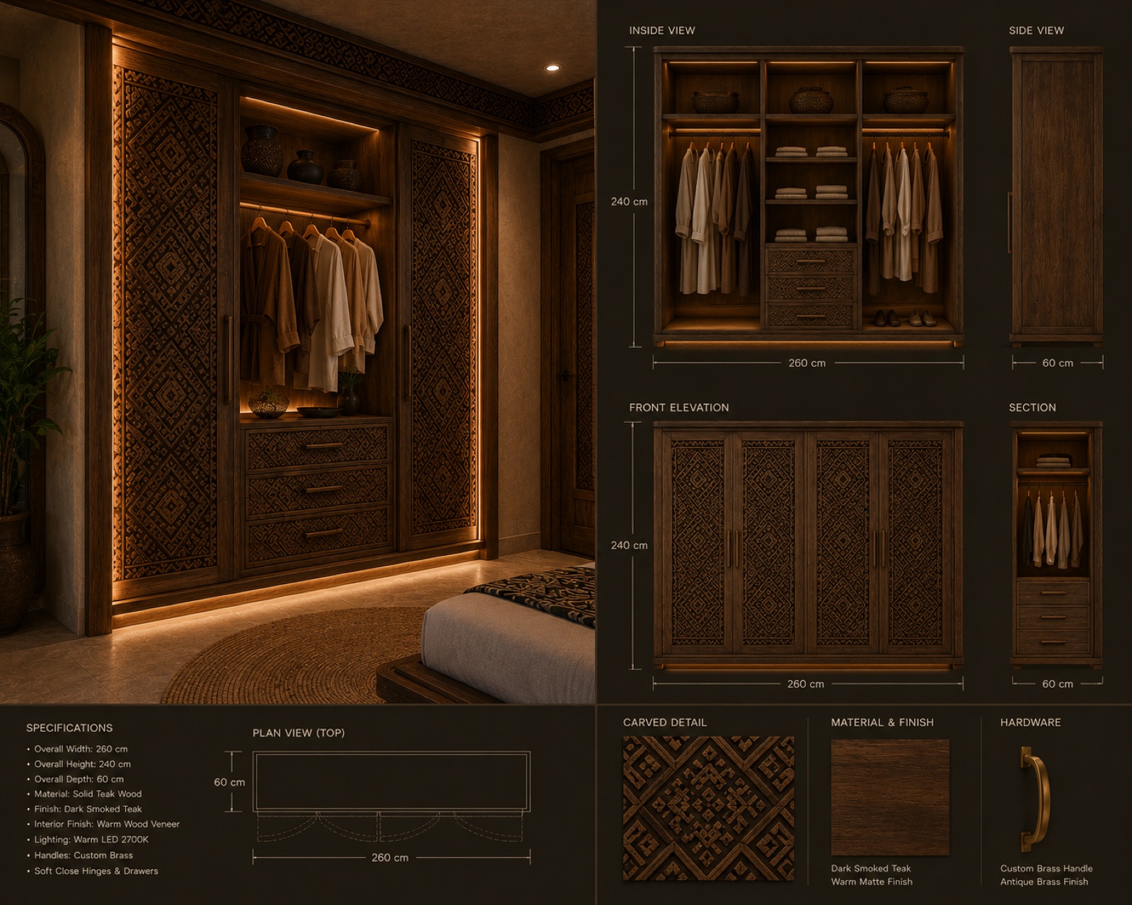 Wardrobe — after dark